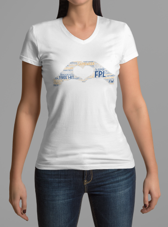 i love fpl ladies vneck tshirt