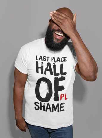 last place hall of shame tshirt